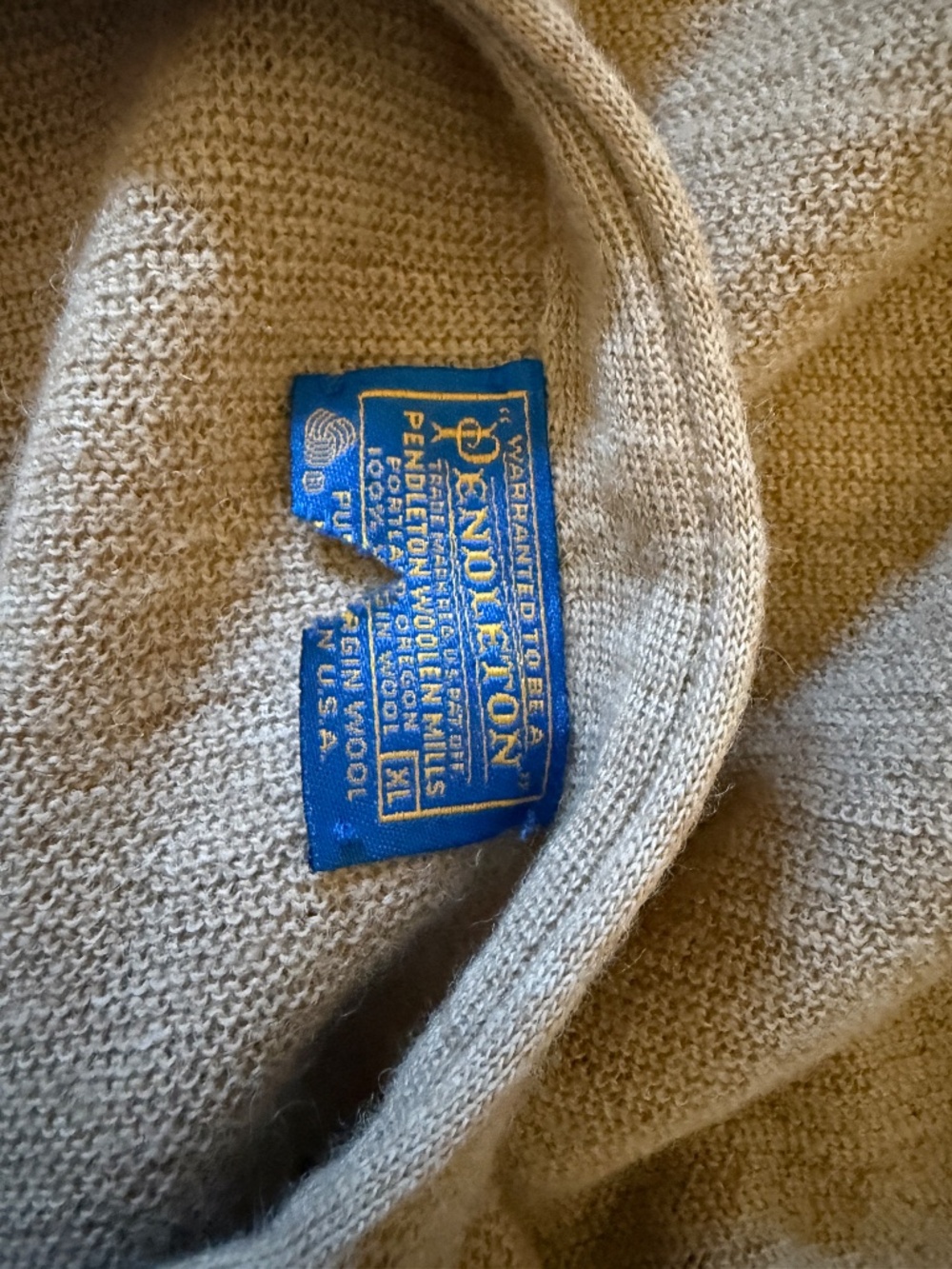Brown Pendleton sweater size large - Picture 2 of 3